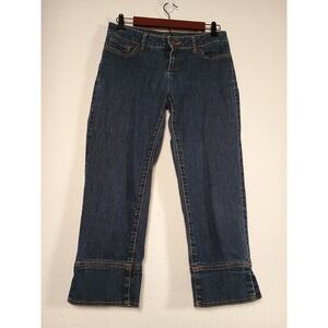 Simply Vera Vera Wang Women's‎ Size 4 Straight Leg Jeans Blue Cropped Stretch